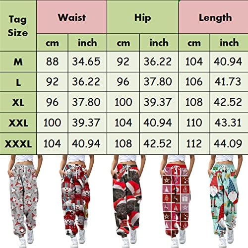 2022 џемпери за жени трендовски обични еластични половини редовни џемпери за снегулки, атлетски баги панталони