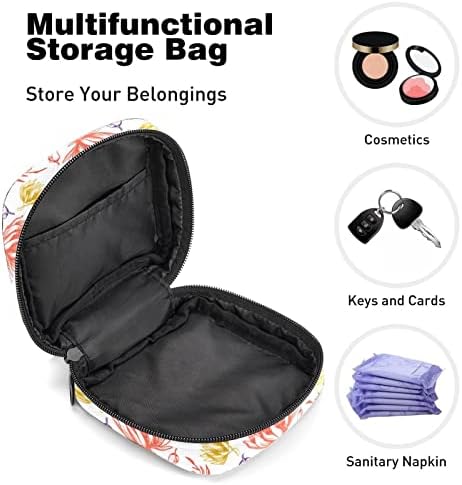 Санитарна торба за складирање на салфетка, преносна шема за менструална торба за менструации за тинејџери продавници за гаќички тампони санитарни