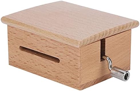 FBVCDX рачно искривена дрвена музичка кутија DIY музичка кутија Делови за подароци со празно 7 парчиња празна хартиена лента и дупки за дупки