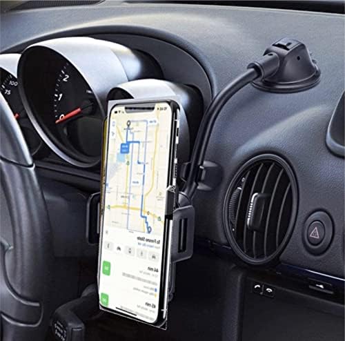 Брза патека САД долги врат Анти -тресење лулка за автомобили Телефон за монтирање на држач за шофершајбна и табла за смартфон