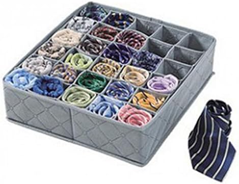 30 ќелии кутија за складирање Поплавена неткаена ткаенина чорапи за долна облека организатор на фиоки-Пристаниште 27