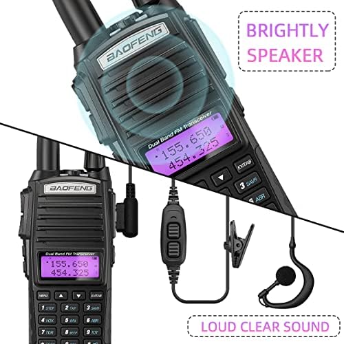 Baofeng UV-82 HAM Radio Handheld 8W High Power Radio Dual Band Dual PTT Protable дво-пат радио со двојни PTT целосни комплети