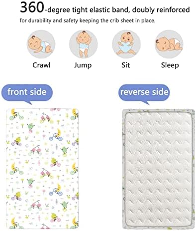 Цртани тематски опремени мини чаршафи, преносни мини креветчиња со меки и дишечки постелнини-столбови за момче или соба за девојчиња