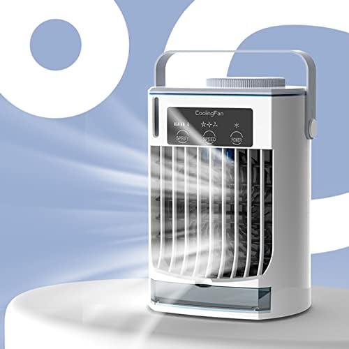 1nd7zv 4 во 1 преносен вентилатор за климатик вентилатор USB наполнет мини климатик 500 мл резервоар за вода мобилен за собни автомобили