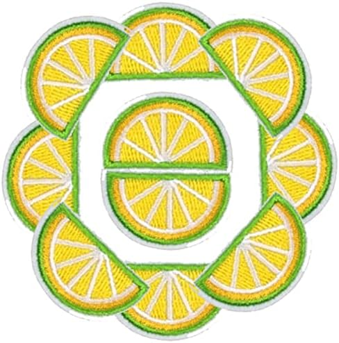 Yame 10 парчиња железо на везење лимон закрпи овошје налепници ткаенини аплицираат облека за облека
