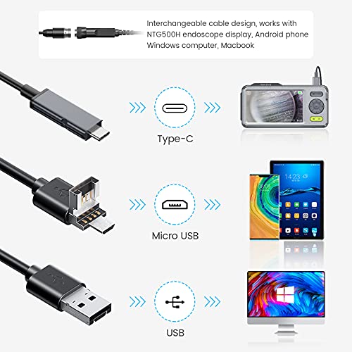 Teslong пушка Borescope со 5 монитор, монитор за инспекциска камера за визуелно чистење на пиштоли.