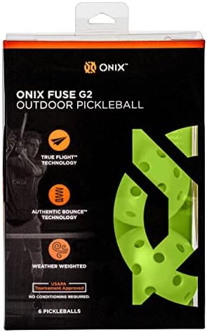 Onix Fuse G2 Outdoor Pickleball - Официјална топка на PPA и App Tours