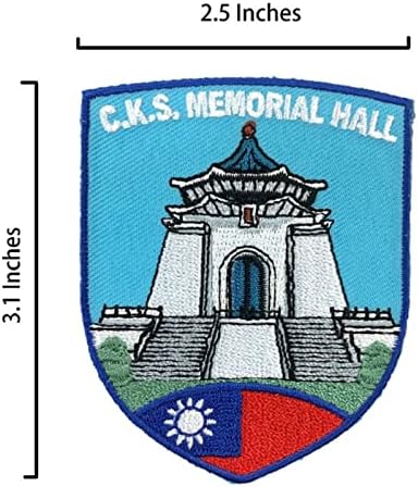 Меморијална сала А-Ен 2 ПКС-пакети-CKS Patch+Taiwan Flag Lapel Pin, Sew на железо на облека кошули капи ранец, гроздобер закрпи, патриотски амблем,