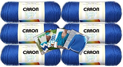 Карон Едноставно Мека Предиво-6 Пакет Со Шема Картички Во Боја