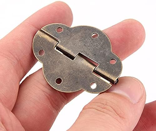 Acquire 10PCS 46 * 35MM Oval Box Accessories Antique Hinge 6-Hole Lace Olive Hinge Furniture Hardware Sectional Furniture Connectors