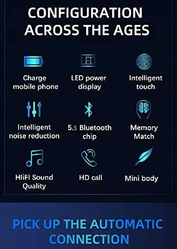 ActivePur Безжичен F9 TWS Стерео Слушалки Bluetooth со 2000 mAh, Случај За Безжично Полнење, Лесно Спарување, LED Дисплеј ЗА