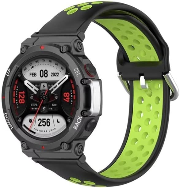 ipartsonline силиконски опсег компатибилен за Huami Amazfit T-Rex 2 Smartwatch Smartwatch Smartable Sport Sport Watch Strap Замена