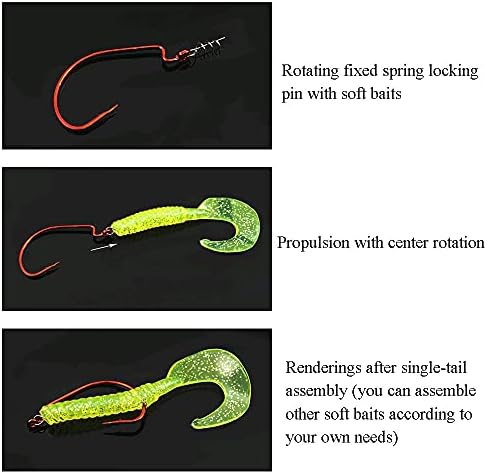 Бинцо центрирање на игла пролетен пресврт за заклучување на риболов шраф црв, кука, грутка, фиксна мамка, извршено самостојно, алигниран е