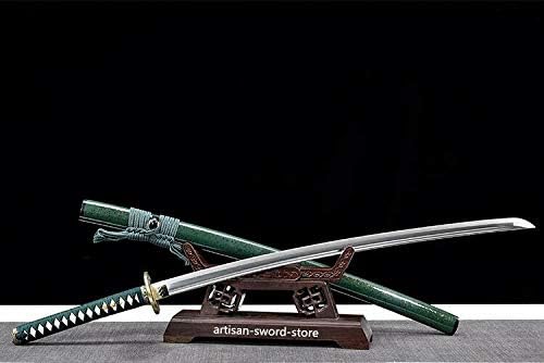 GLW рачно изработен меч Рачно изработен јапонски самурај меч Катана 1095 Висок јаглероден челик полн танг остар