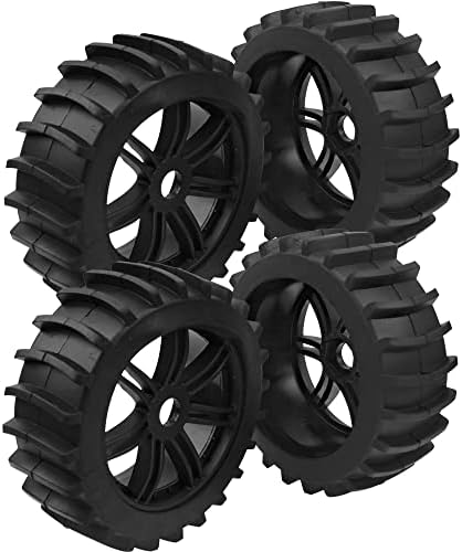 HircQoo 1/8 RC Off Road Buggy Snow Sand Sand Glodder Tire Tires Reales 17 mm Hex Hub Plastic Wheel Wash W/FOAM компатибилен со HSP HPI