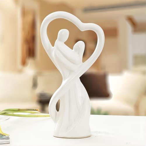 Статуата на керамички парови Ориентвеј за украсување дома, страствена украсна украс фигура за дома, годишнина, свадба, подарок за подароци