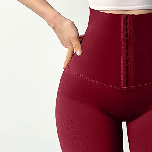 Dfhyar плен јога кратки панталони жени кои работат шорцеви хеланки панталони контрола на тенок стомак вежбање јога панталони