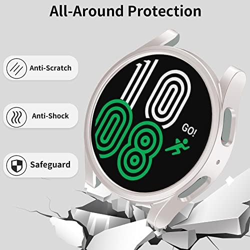 [8+8 пакет] PKMH Samsung Galaxy Watch 5 Pro 45mm заштитник на екранот и кутија, тврд компјутер браник водоотпорен анти-магла за заштитено