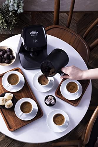 Арзум Ока џет автоматски турски производител на кафе, 5 чаши, црна/бакар