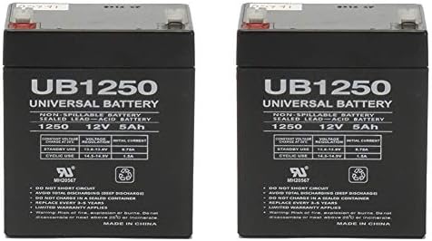 Универзална моќна група UB1250 SLA батерија 12 волти 5 засилувачи - 2 пакувања