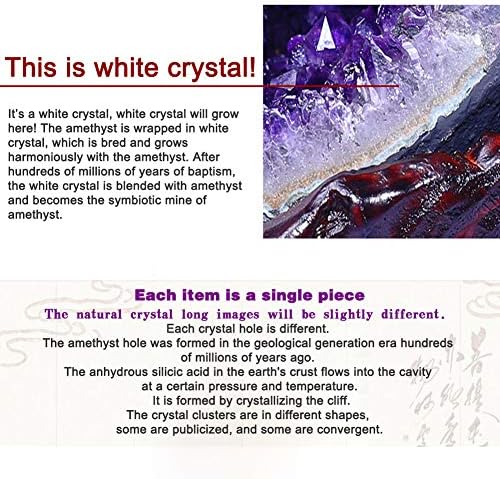 Fengjj природен кристал аметист кластер Уругвај кварц Кристал пештера среќа енергетски камења, креативни суровини рачно изработени уметнички занаетчиски