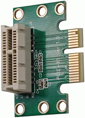 WLGQ PCI-E1X машки до женски Riser картичка PCI-E 1x 90 степени адаптер ， Погоден за сервер, десктоп, машина за рударство Bitcoin