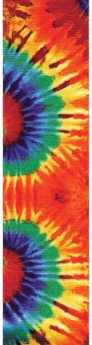 Offray Revolution Revolution Tie-Dye Print Ribbon, 1-1/2-инчен широк од 25-двор, основно