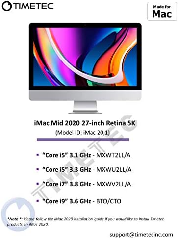Timetec 16GB КОМПЛЕТ Компатибилен За Apple DDR4 2666MHz За средината на 2020 iMac / Средината на 2019 iMac 27-инчен w/Retina 5k Дисплеј,