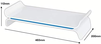 Стенд за прилагодување на мониторот Леиц Ерго Леле, две поставки за висина, сина/бела боја, 65040036