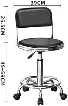 Jhkzudg pu кожа тркалање столче, салон стол со тркала, хидрауличен тркалачки столче за столче за вртење, столче за вртење на вртење со грб и