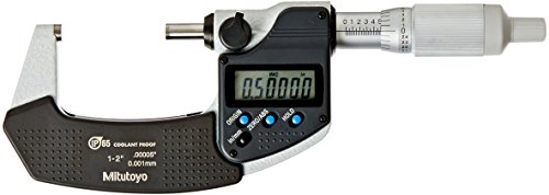 Mitutoyo 293-345-30 DigiMatic Micrometer, Range: 1 -2 /25.4-50,8 mm, IP65 & 293-344-30 DigiMatic Micrometer, опсег: 0-1 /0-25,4