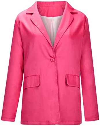 Плус големина блејзер јакна за жени солиден туничен палто деловно работење мода за надворешна облека, едноставни блејзери со долги