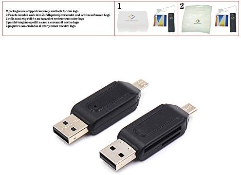 5 бои 2 во 1 USB OTG читач на картички Универзален микро USB OTG TF/SD картички за читање на телефонски заглавија за продолжување