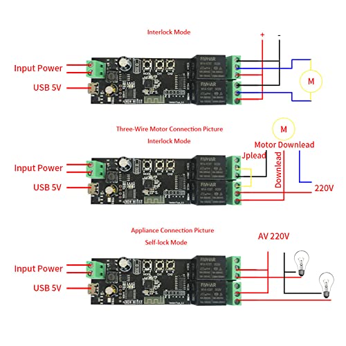2CH WiFi Моментарна интрална реле -прекинувач Tuya/Smart Life Control Control DIY Switch Module за паметен дом компатибилен со Alexa