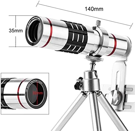 леќи за мобилни телефони N/A Мобилен телефон 18x Телескоп Зум Оптички мобилен телефон Телефото леќи за мобилен телефон со мини статив