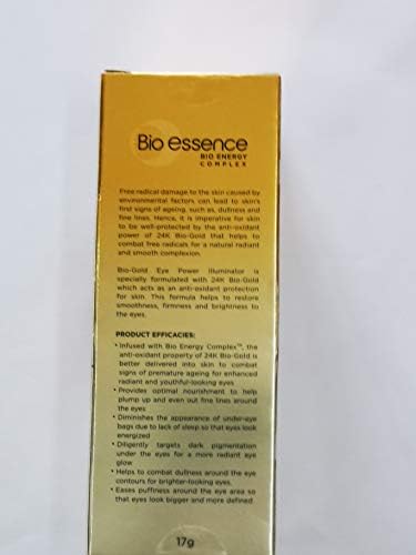 Bio-Essence 24K Bio Gold Platinum Dual Eye Essence 17g-Helps За да ги намали торбите за очи и темните кругови на очите на долните