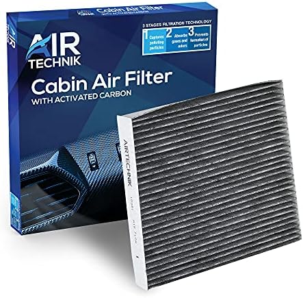 AirTechnik CF10381 Кабински филтер за воздух w/активиран јаглерод | За Hyundai Azera 2006-2008, Santa Fe 2007-2009, Sonata