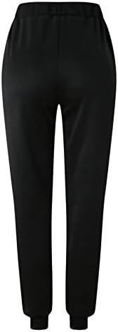 Xiloccer салон панталони жени женски панталони средно половината црни патеки отпечатоци долги панталони лабави случајни работни