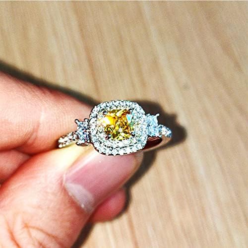 Прстени за жени 2023 година роденденски подароци луксузен подарок свадба камен рачно изработен накит бел ангажман прстени