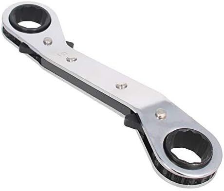 Auniwaig 6mm x 7mm Реверзибилен клуч за ракување CR-V офсет двојно кутија Крај на клучот за двојно кутија Крај на клучот за ракување со 1 парчиња