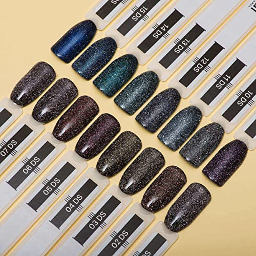 Kodi Professional Diamond Sky Collection Collection Gel Nail Polish Color 8ml. Starвезда Шимер, брилијантен гел за сјај LED/UV нокти палто