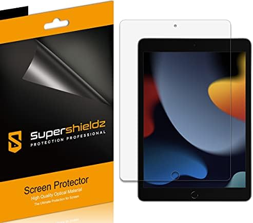 SuperShieldz дизајниран за заштитник на екранот на iPad 10,2 инчи, 0,23мм, анти -сјај и штит за отпечатоци од прсти