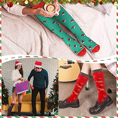 Божиќни Чорапи За Компресија За Жени, Чорапи За Поддршка На Медицинска Компресија 20-30 ммхг-Најдобри Чорапи За Теле