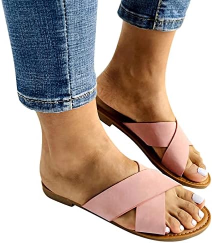 Waserce плус големина сандали ширина ширина сандали модни рамни ретро сандали за жени папучи летни женски сандали клин чевли за жени сандали