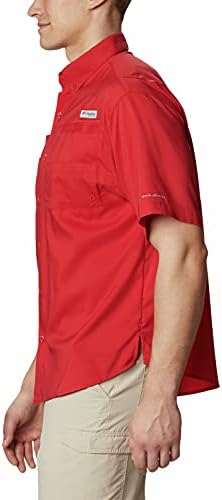 Колумбија НЦАА Охајо држава Бакис Машка кошула за кратки ракави Тамиами, XLT, ОС - Интензивно црвено