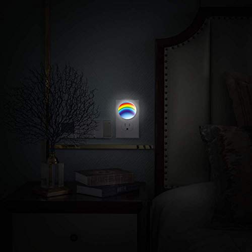 LED ноќно светло со виножито на сина апстрактна позадина Чувство на среќна мазна транзиција во боја на ноќно светло во wallидот со сензор за