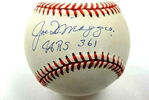 JOE Dimaggio HRS 361 PSA/DNA потпишана американска лига Бејзбол автограм H41755 - Автограмски бејзбол