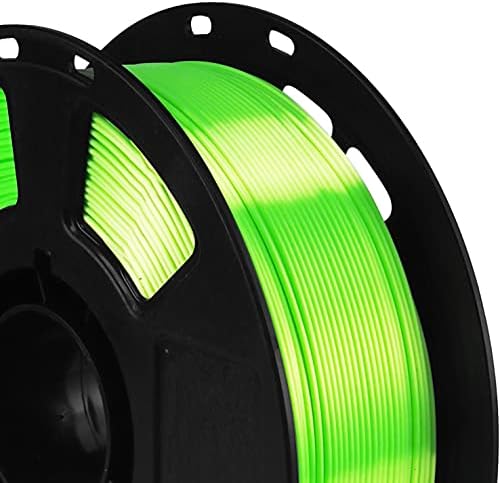 Сјајна свилена светла вар зелена PLA 3Д материјал за печатење, 1 кг 2,2 bs 1,75мм 3Д пластичен материјал, широко поддршка за 3Д печатач