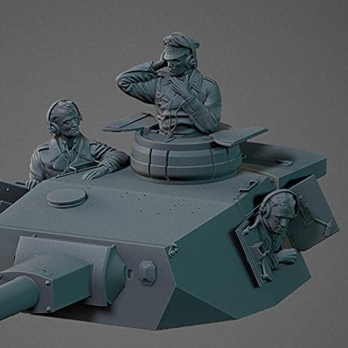 Goodmoel 1/35 WWII германски резервоарски војници смола фигури / необјавен и необоен војник минијатурен комплет / HC-547