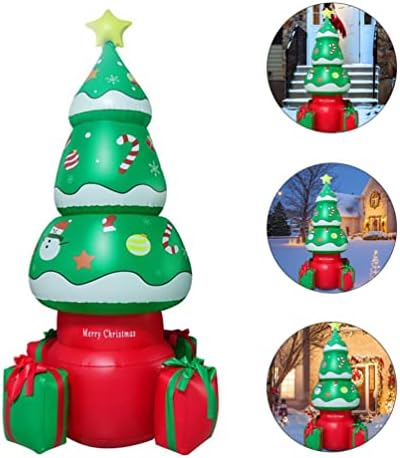 Играчки за сјај на вера, Божиќна забава, надувување на украсување, крената елка за надувување за надувување за градинарски тревници за тревници